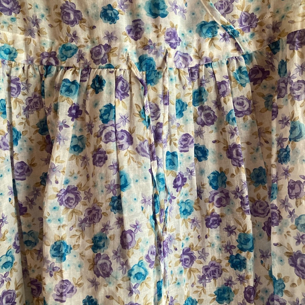 Christy Dawn White Floral Maxi Dress with Blue and Purple Print - Picture 10 of 13